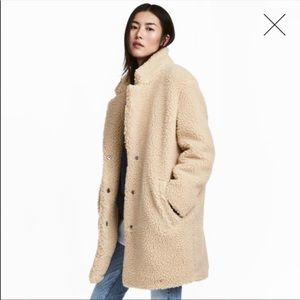 H&M teddy coat